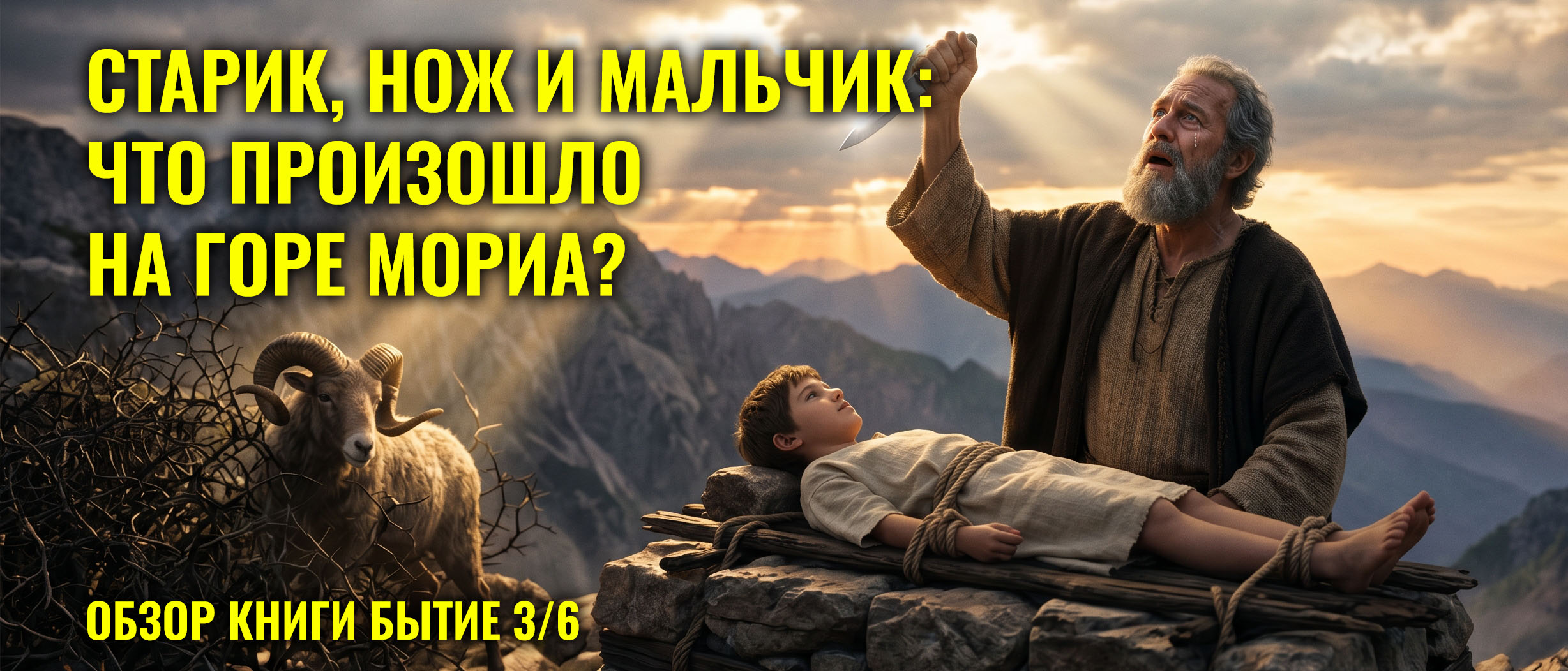 Завет, скреплённый кровью: Почему Бог прошёл между разрубленных животных один? Обзор по Книге Бытие 3/6